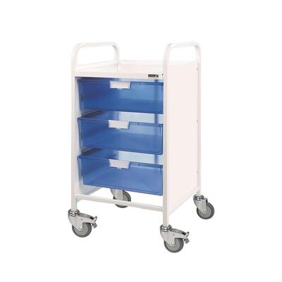 Sunflower Vista 50 Clinical Trolley - 3 Double Trays