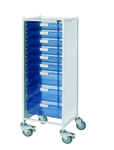 Sunflower Vista 120 Clinical Trolley - 6 Single, 3 Double Trays