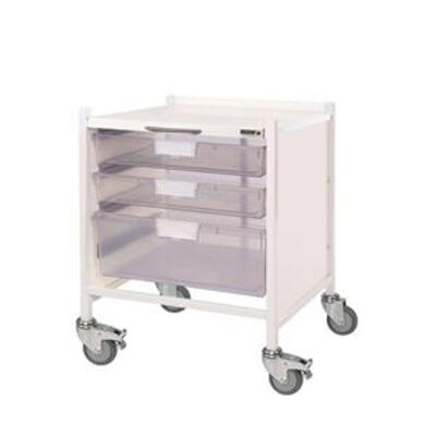 Sunflower Vista 15 Clinical Trolley - 2 Single, 1 Double Tray