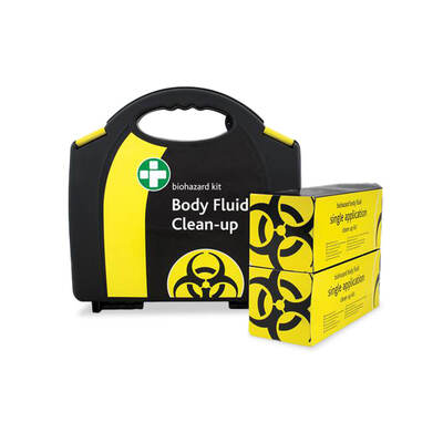 Reliance 2 Application Body Fluid Clean-up Kit in Small Integral Aura Box