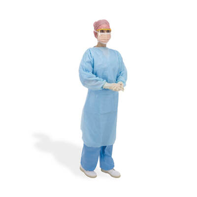 Blue Thumb Loop Fluid Protection Gowns x75