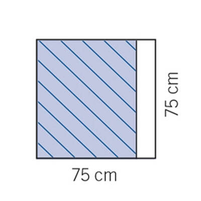 Adhesive Sterile Drape Sheet 75cm x 75cm, x 72